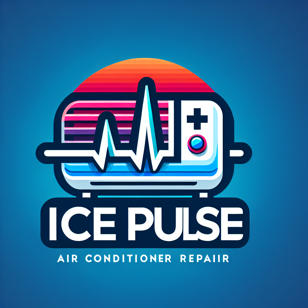 Create a logo for IcePulse, a reliable air conditioner repair service, that reflects expertise, trustworthiness, and a commitment to restoring comfort with a modern and professional design.